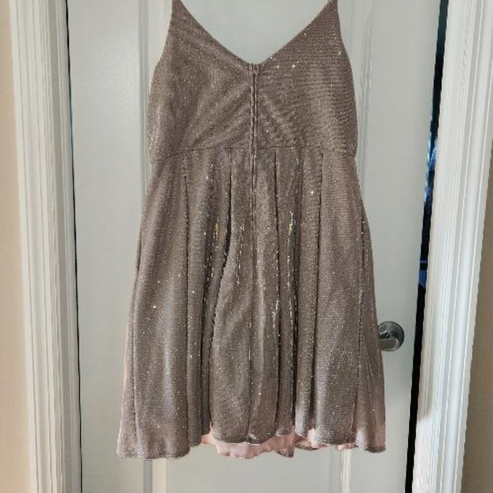 B. Darlin Rose/Pink Shimmer Dress - Picture 2 of 6